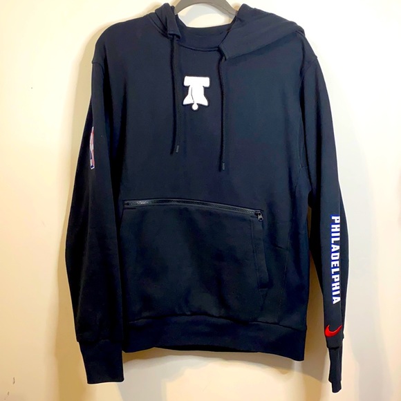 Nike Other - Nike black city edition 76ers hoodie size medium